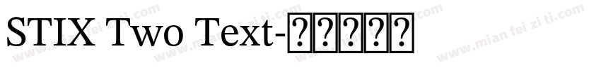 STIX Two Text字体转换